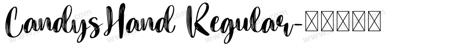 CandysHand Regular字体转换